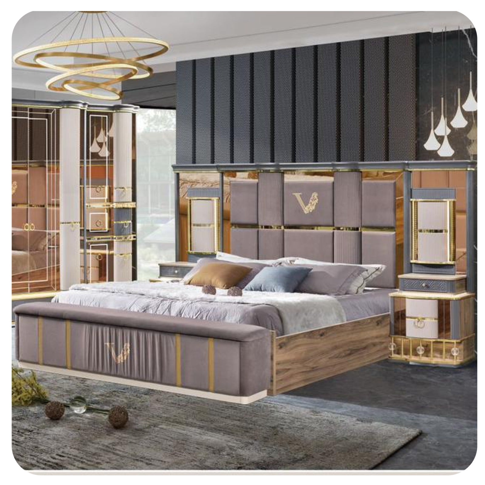 Chambre à coucher 8 battants