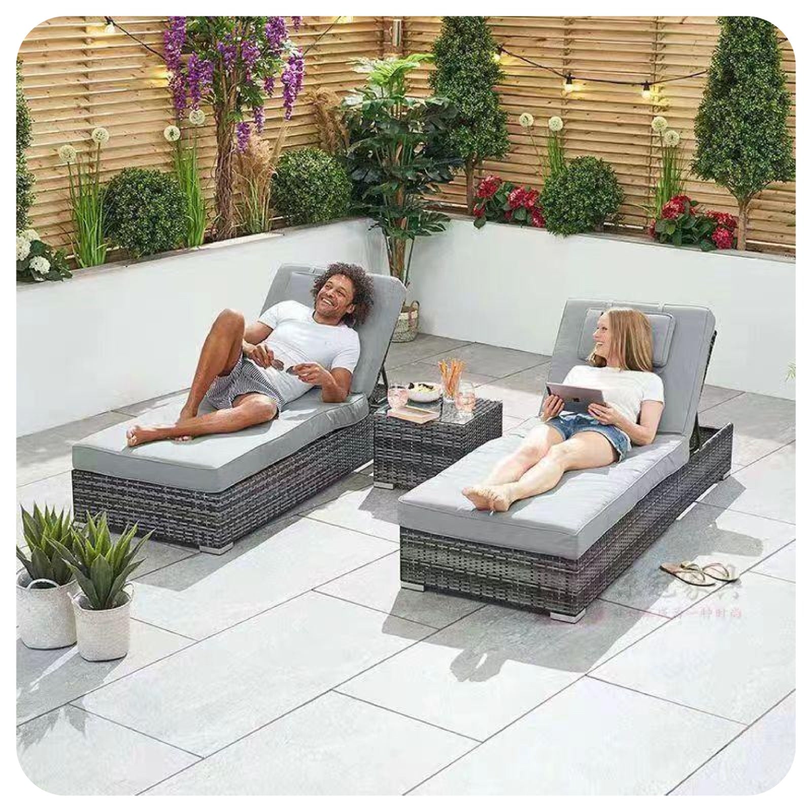 Salon de détente extérieur